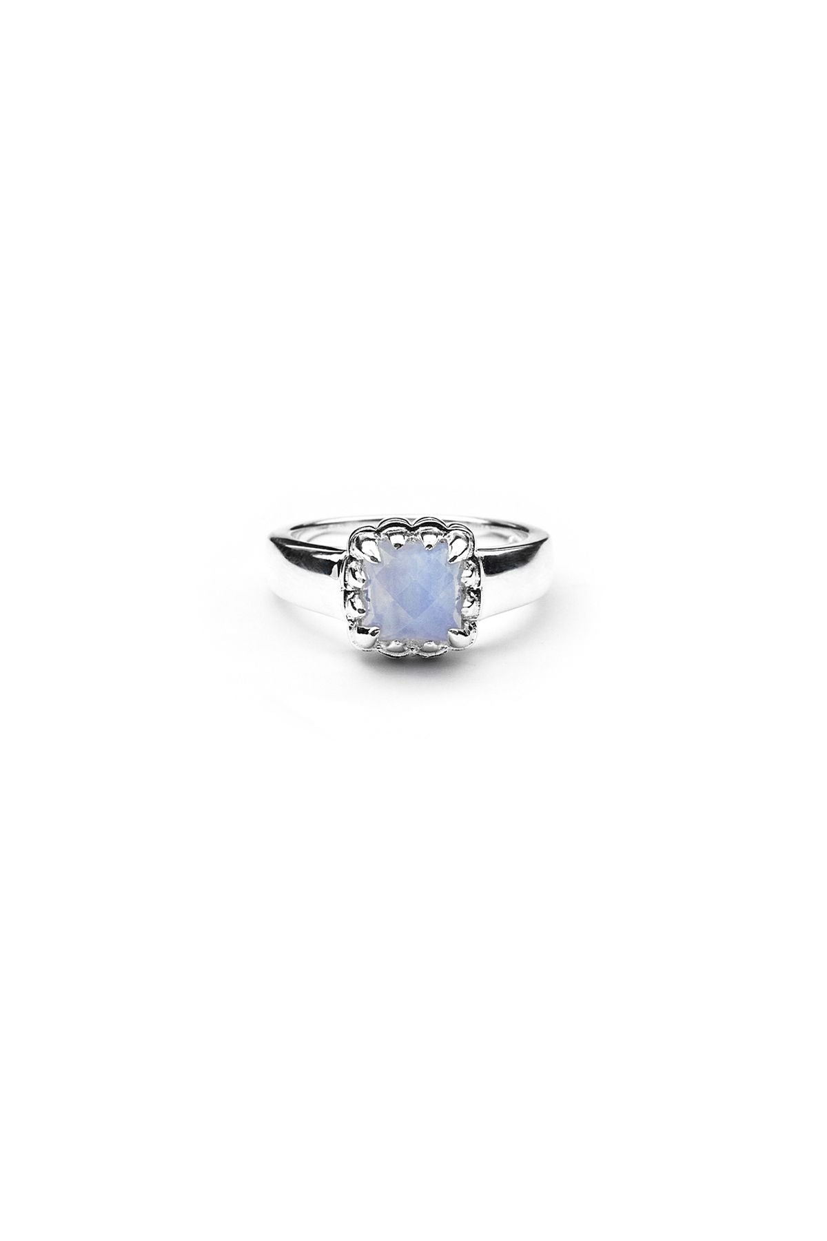 Stolen Girlfriends Blue Lace Agate Baby Claw Ring