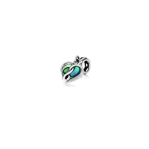 Evolve Eternity Paua Heart Charm