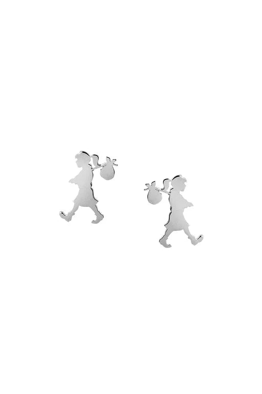 Karen Walker Runaway Girl Studs Silver