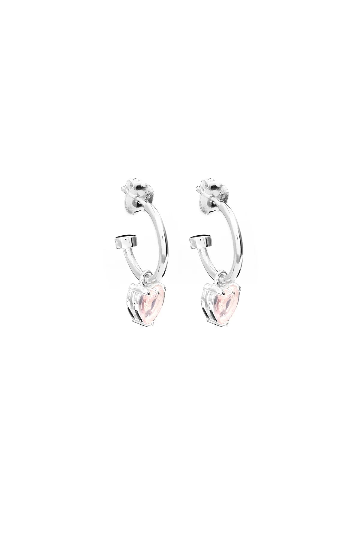 Stolen Girlfriend Sterling Silver Rose Quartz Talon Anchor Sleeper