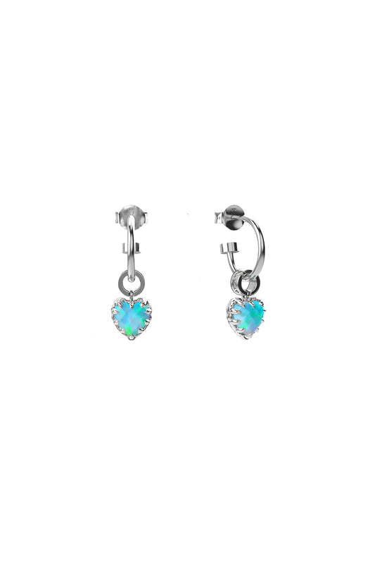 Stolen Girlfriend Bello Opal Love Anchor Earrings
