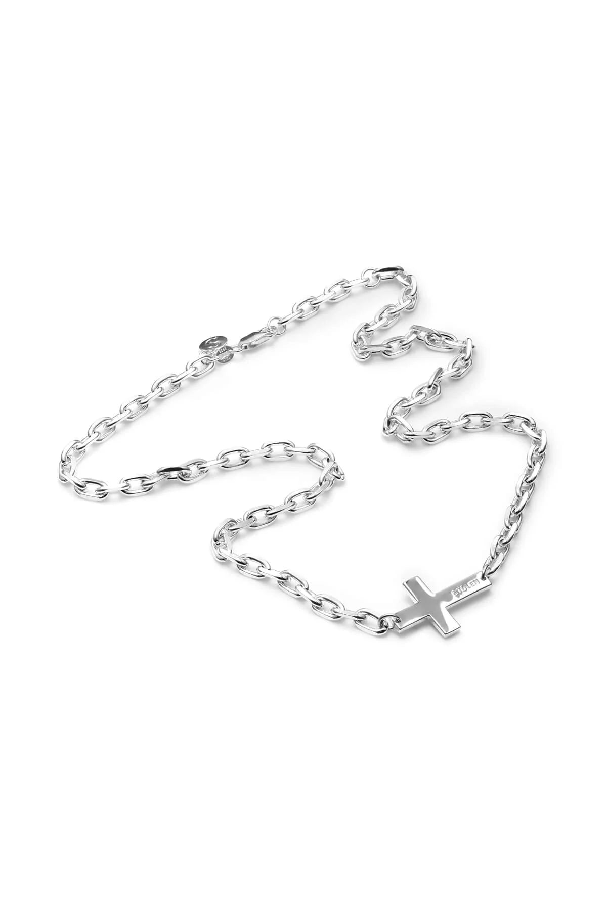 Falling Cross Maxi Necklace