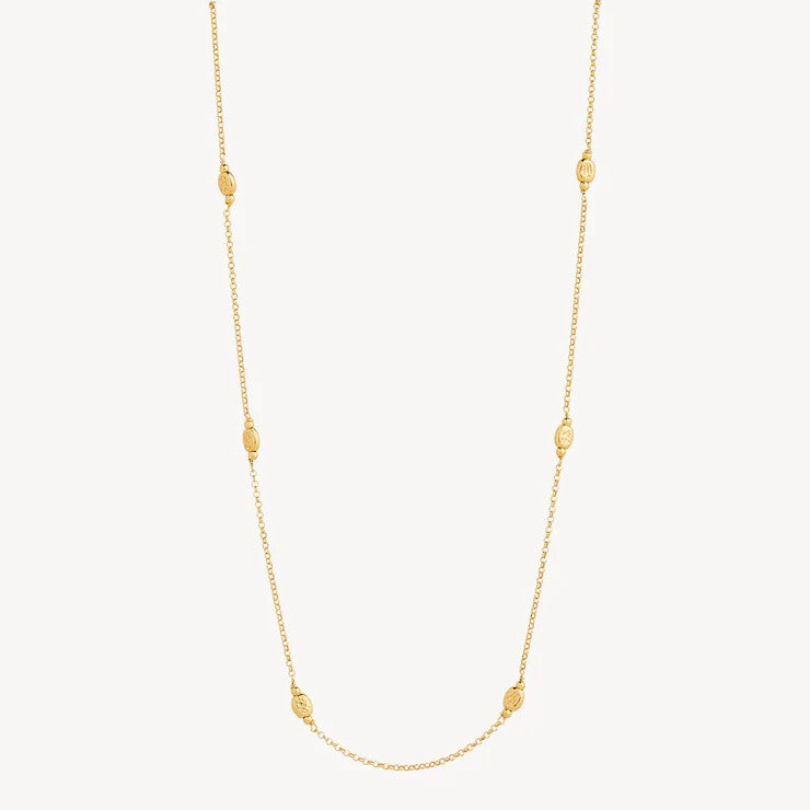 Najo Yellow Gold Plated Volare Necklace