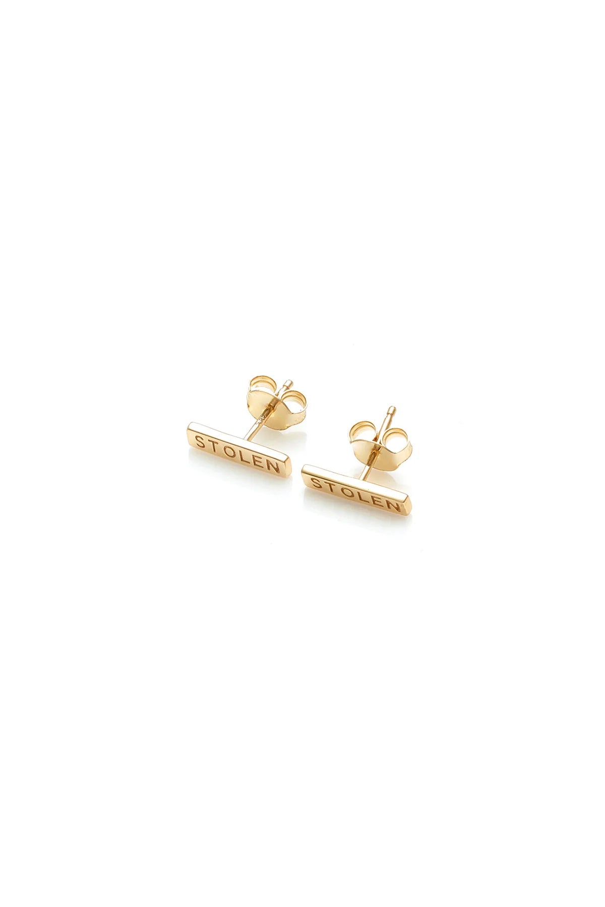 Stolen Girlfriend 18ct Yellow Gold Plated Tiny Stolen Bar