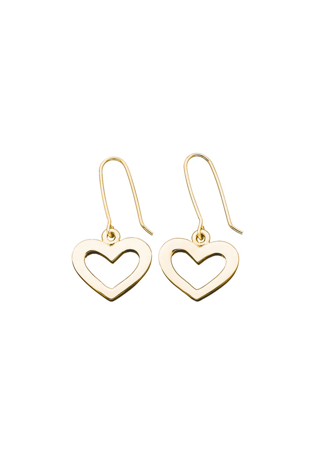 Karen Walker Golden Icon Heart Earrings