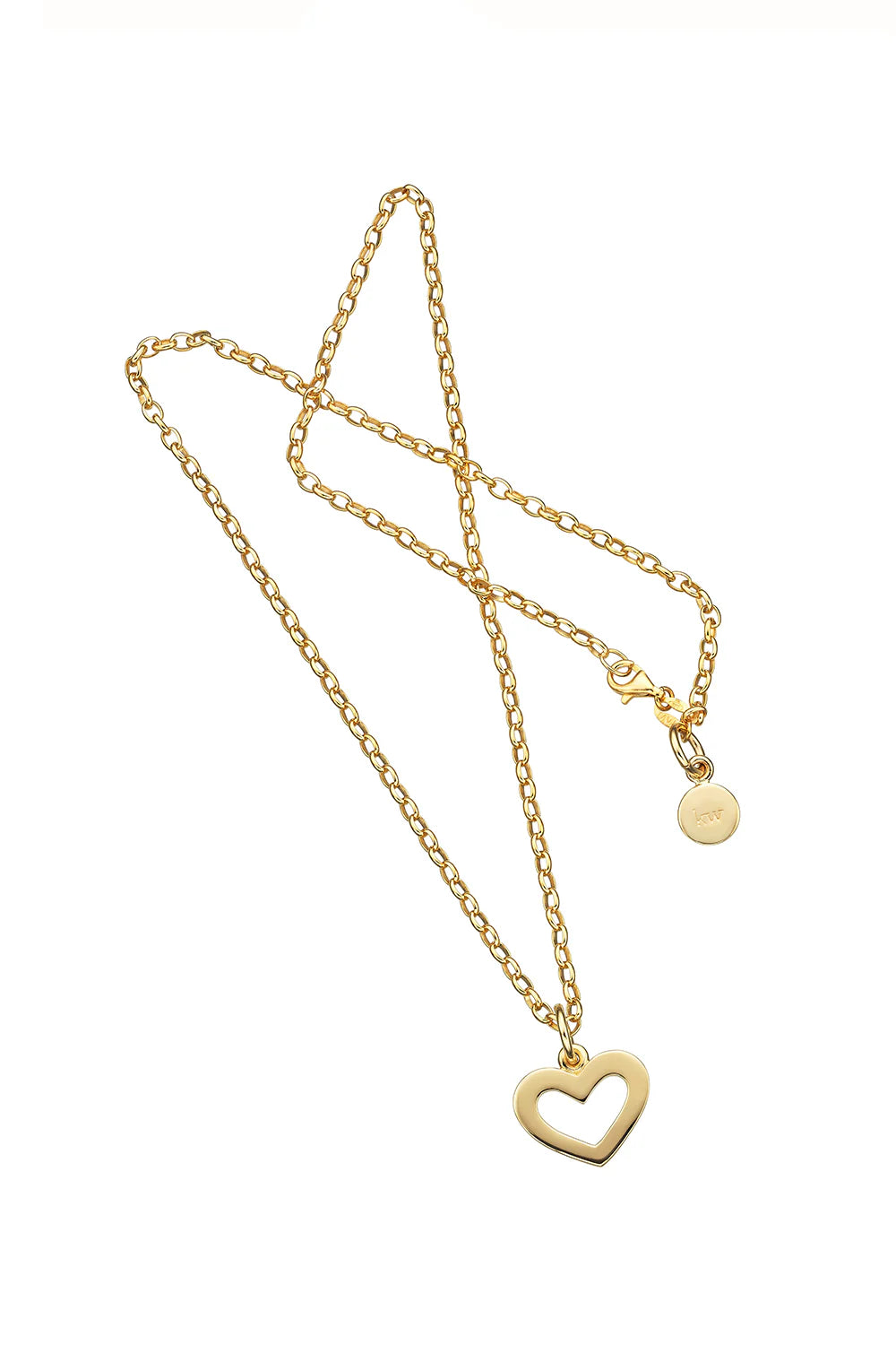 Karen Walker Golden Icon Heart Necklace