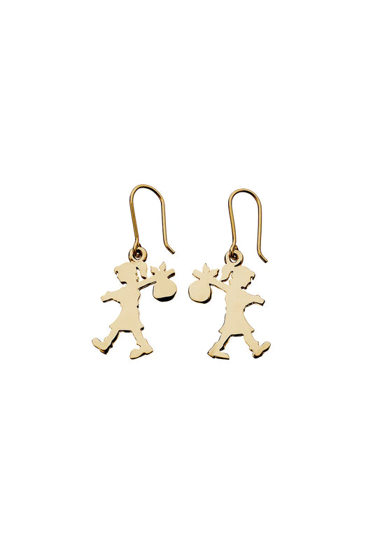 Karen Walker Golden Icon Runaway Girl Earrings