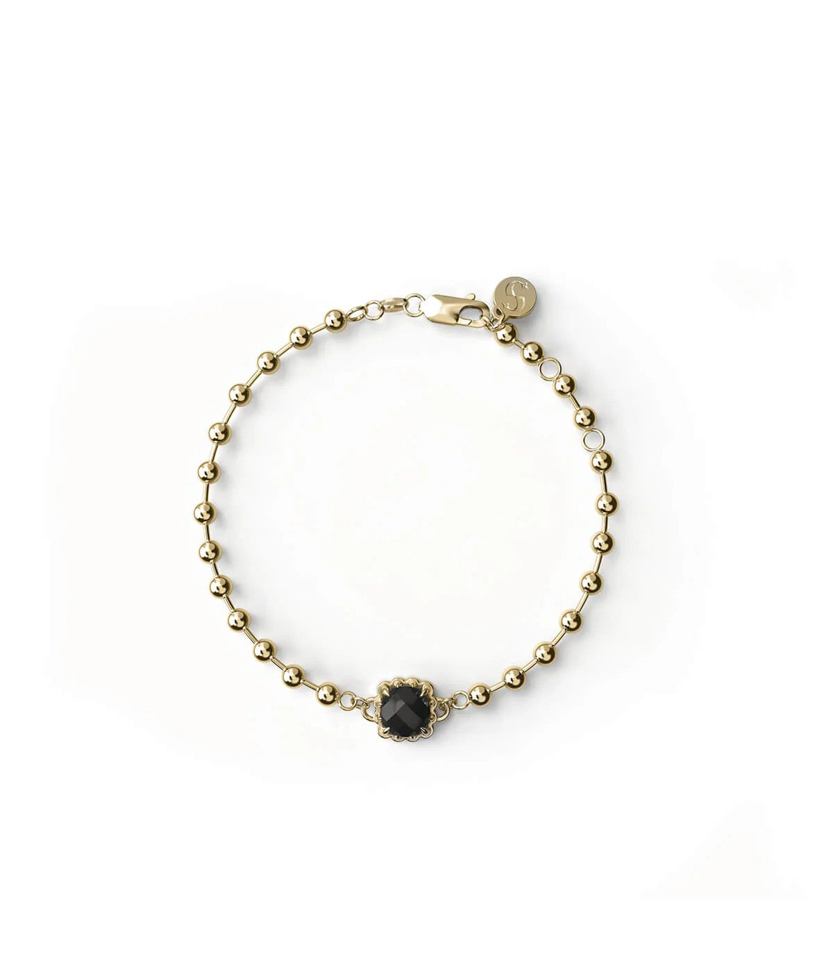 Stolen Girlfriend Yellow Gold Plated Baby Claw Ball Chain Bracelet