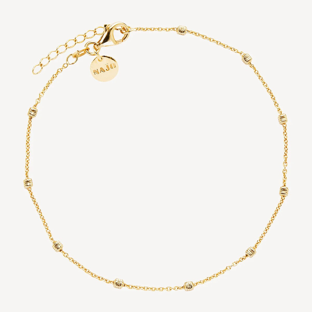 Najo 14ct Yellow Gold Plated Birdsong Anklet