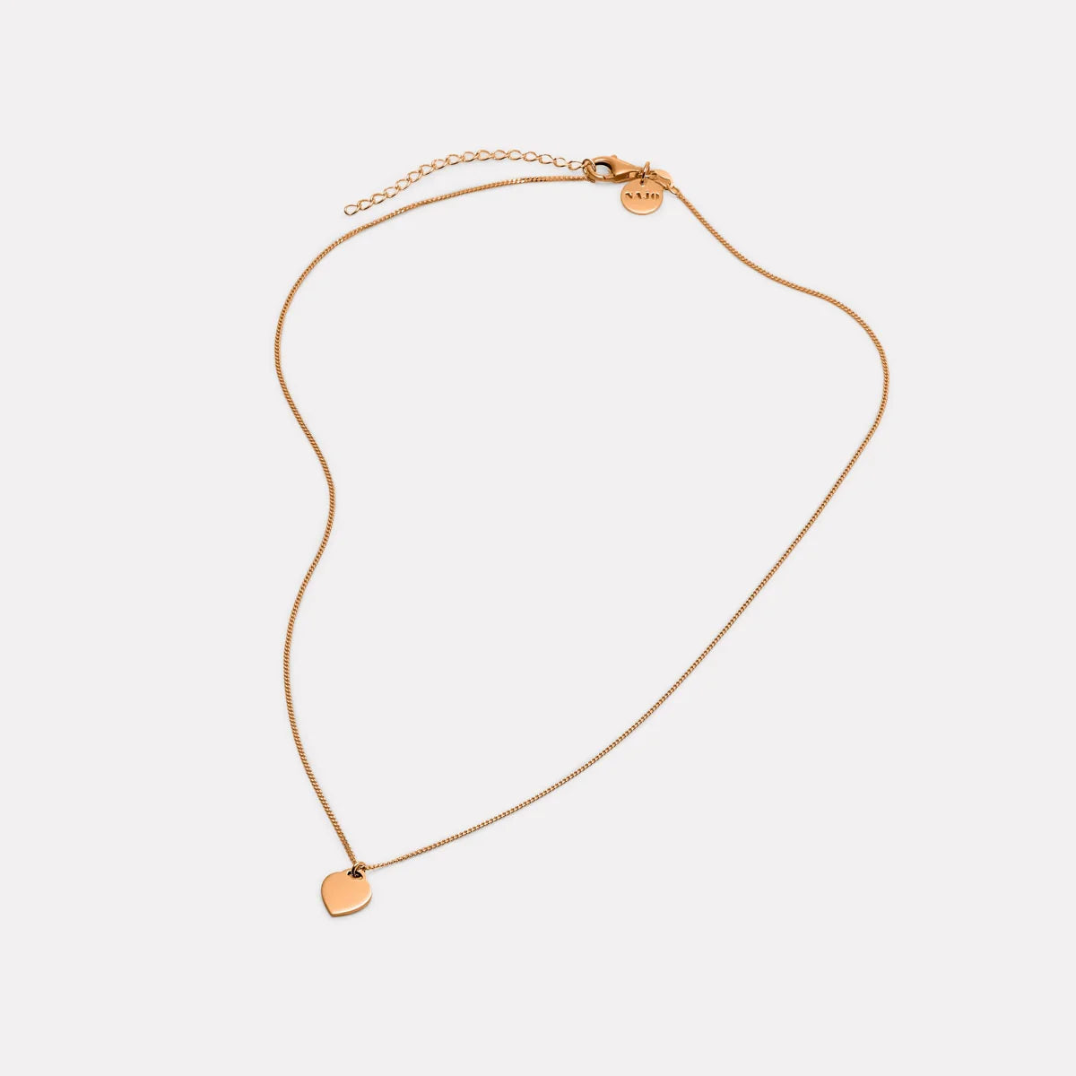 Najo 14ct Rose Gold Plated Promise Necklace