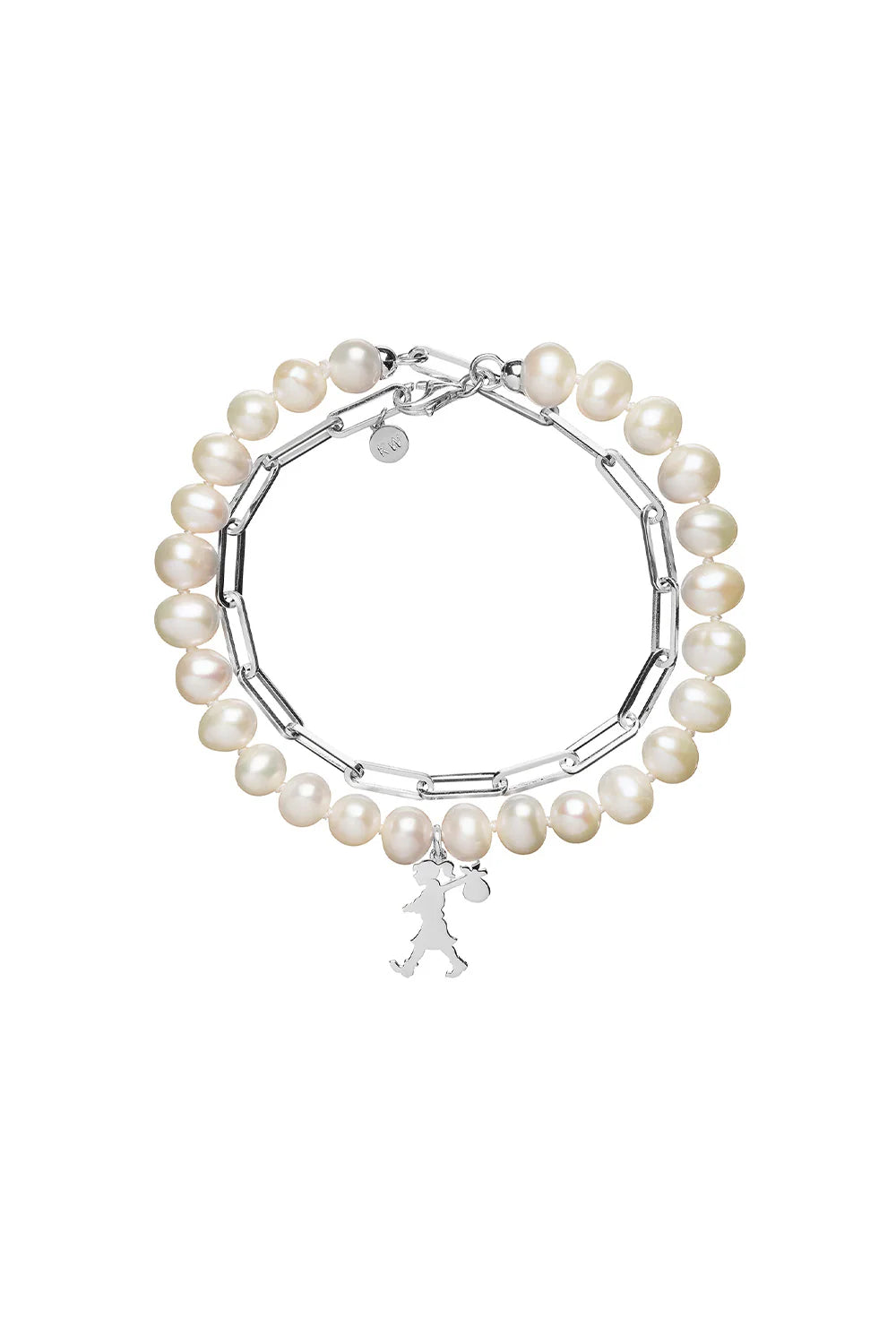 Karen Walker Girl with The Pearls and Chain Bracelet