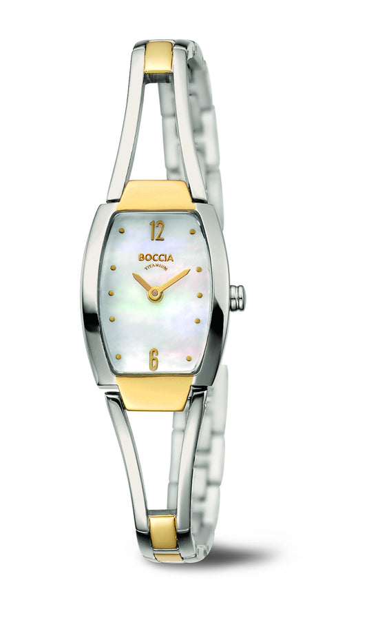 Boccia Women's Titianium 2 Tone Watch