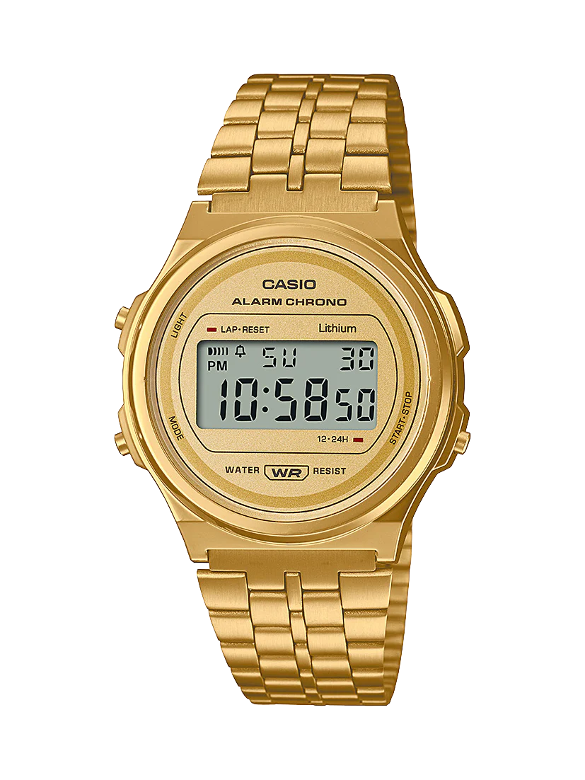 Casio Gold Tone Digital Watch