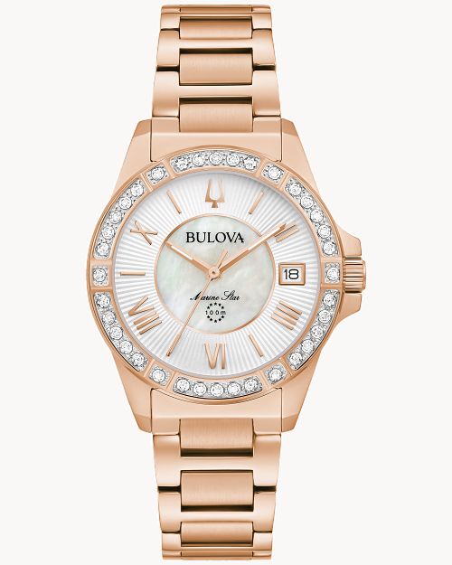 Bulova Marine Star Diamond Ladies Watch