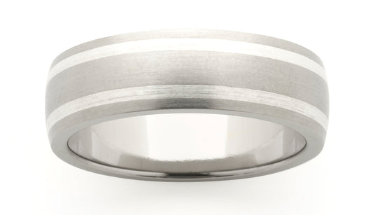 Titanium Sterling Silver  Ring