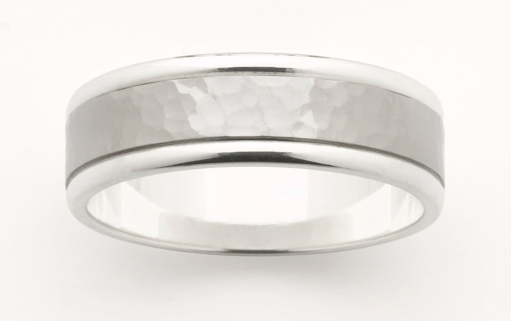 Titanium Sterling Silver Ring