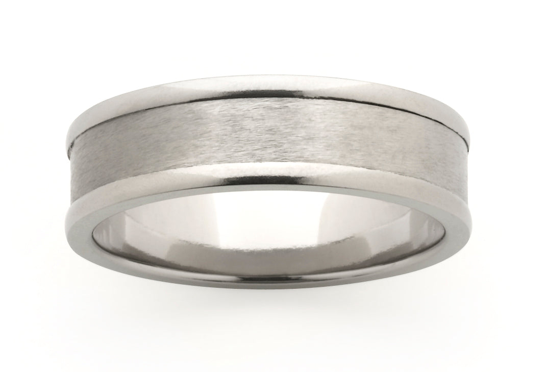 Titanium Sterling Silver Ring