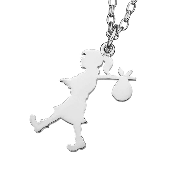 Karen Walker Stg Large Runaway Girl Necklace