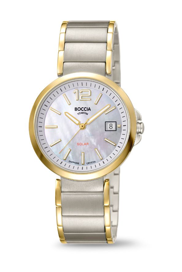 Boccia Mens Bi-tone Solar Watch