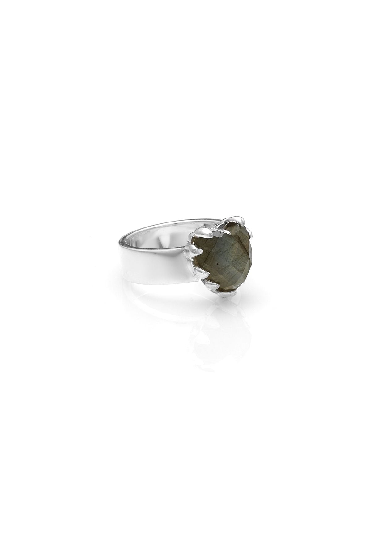 Stolen Girlfriends Love Claw Labradorite Heart Ring