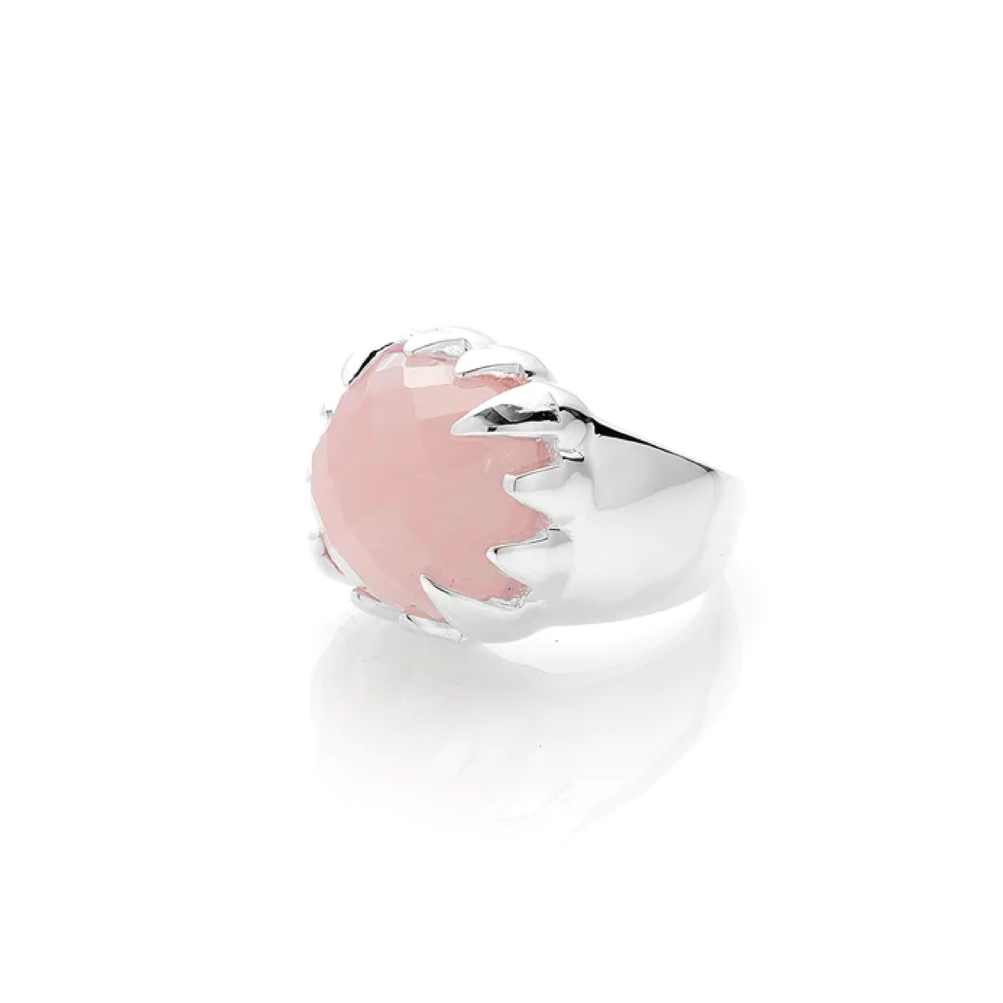 Stolen Girlfriend Rose Quartz Claw Ring