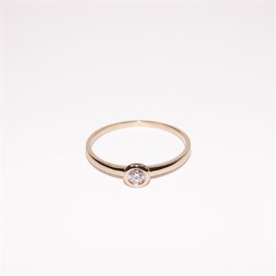 9ct Yellow Gold Diamond Ring