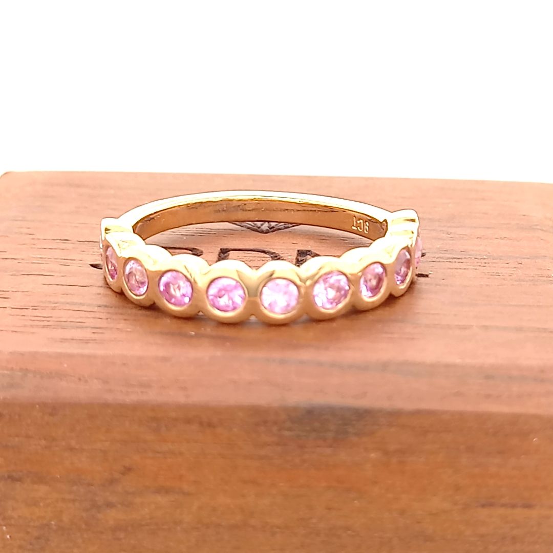 JBD Rose Gold Pink Sapphire Ring