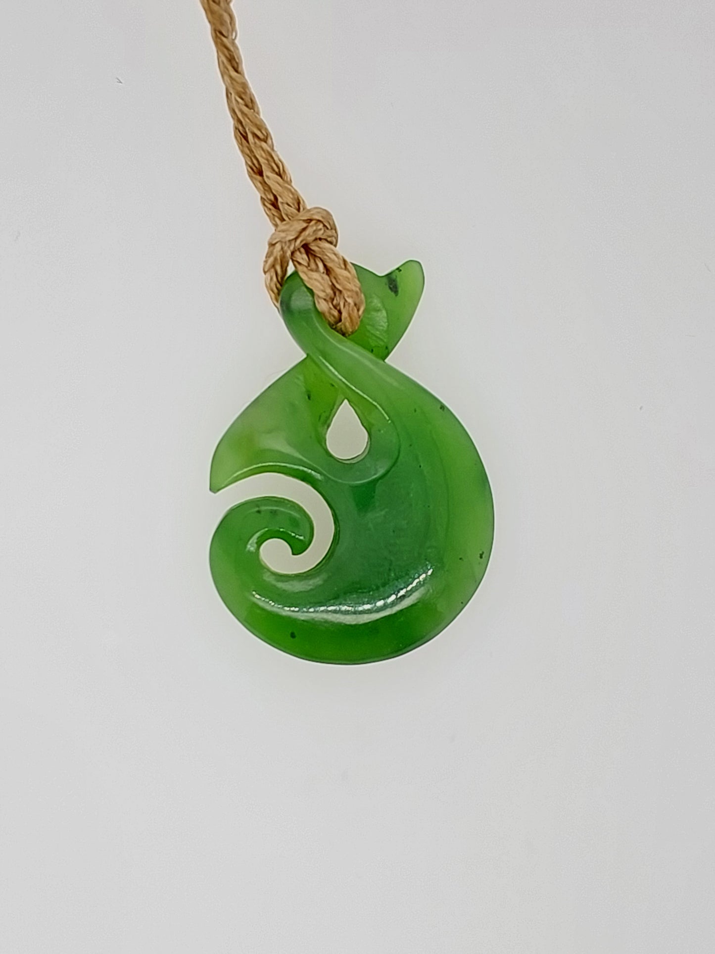 NZ Greenstone Koru with Twist