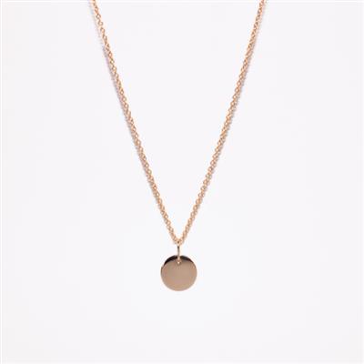 9ct Yellow Gold Disc Necklace