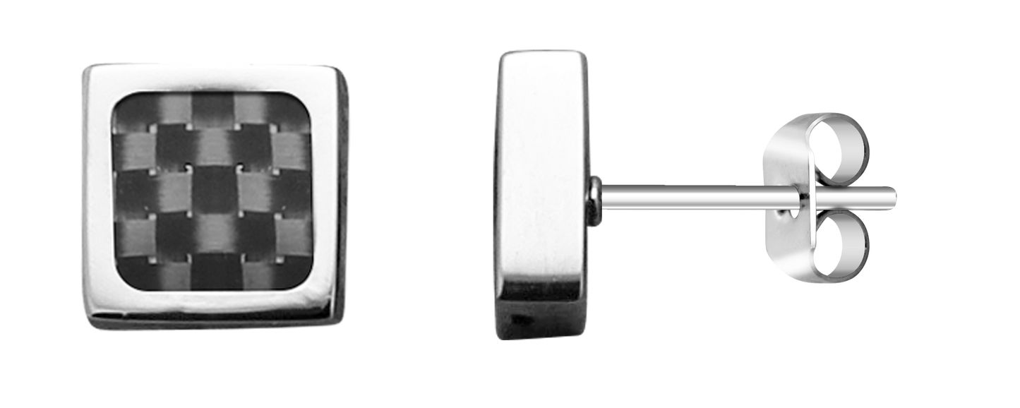 Rochet Mercury Black Steel Earrings