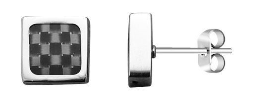 Rochet Mercury Black Steel Earrings