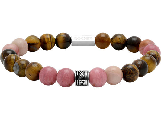 Zen Rhodochrosite & Arabesque Bracelet