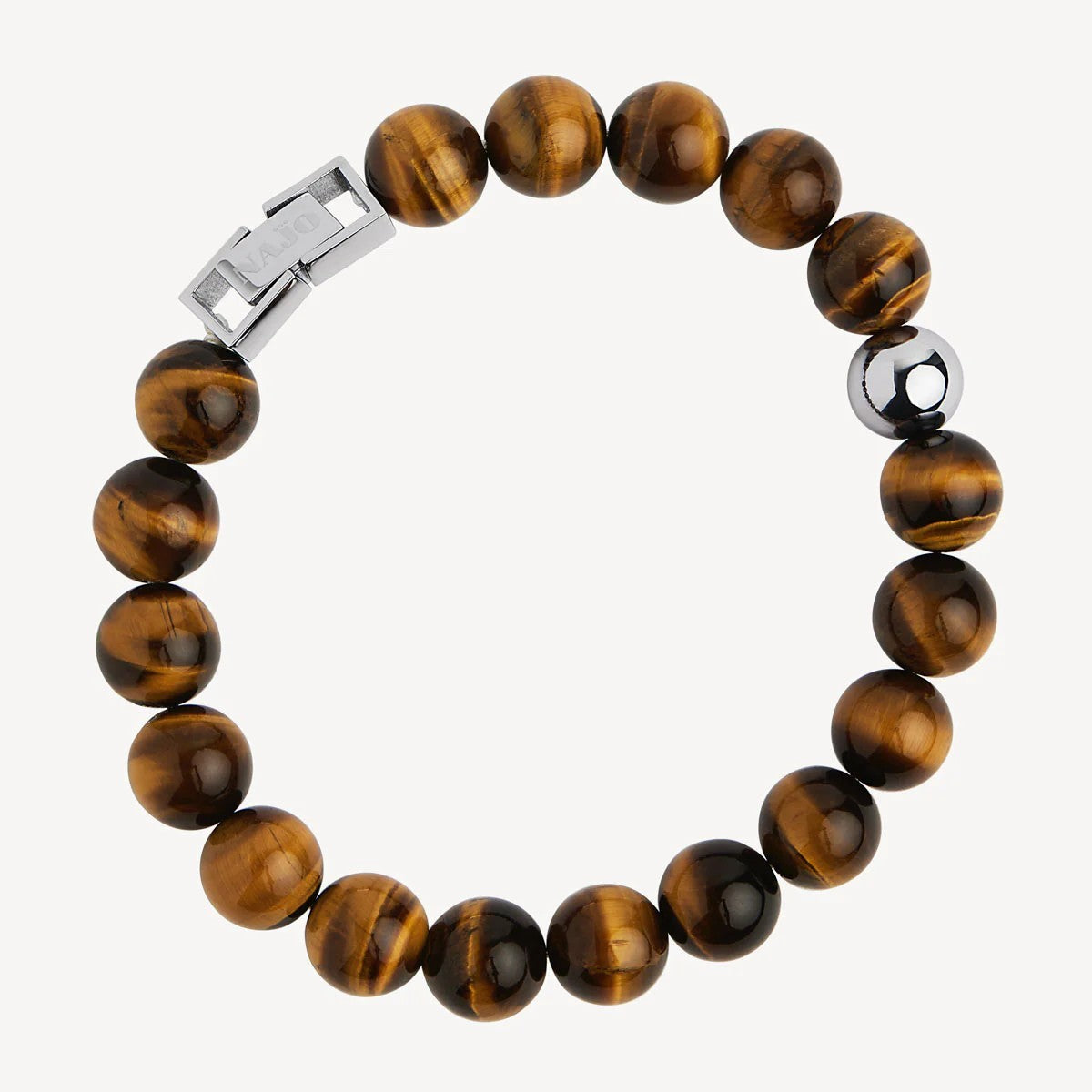Najo 10mm Tigers Eye Atlas Bracelet