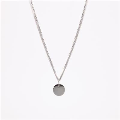 Sterling Silver Disc Necklace