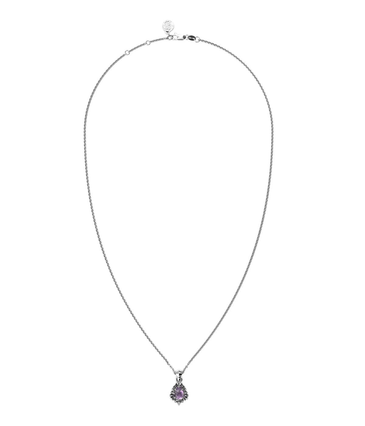 Stolen Girlfriend Jagged Teardrop Amethyst Necklace