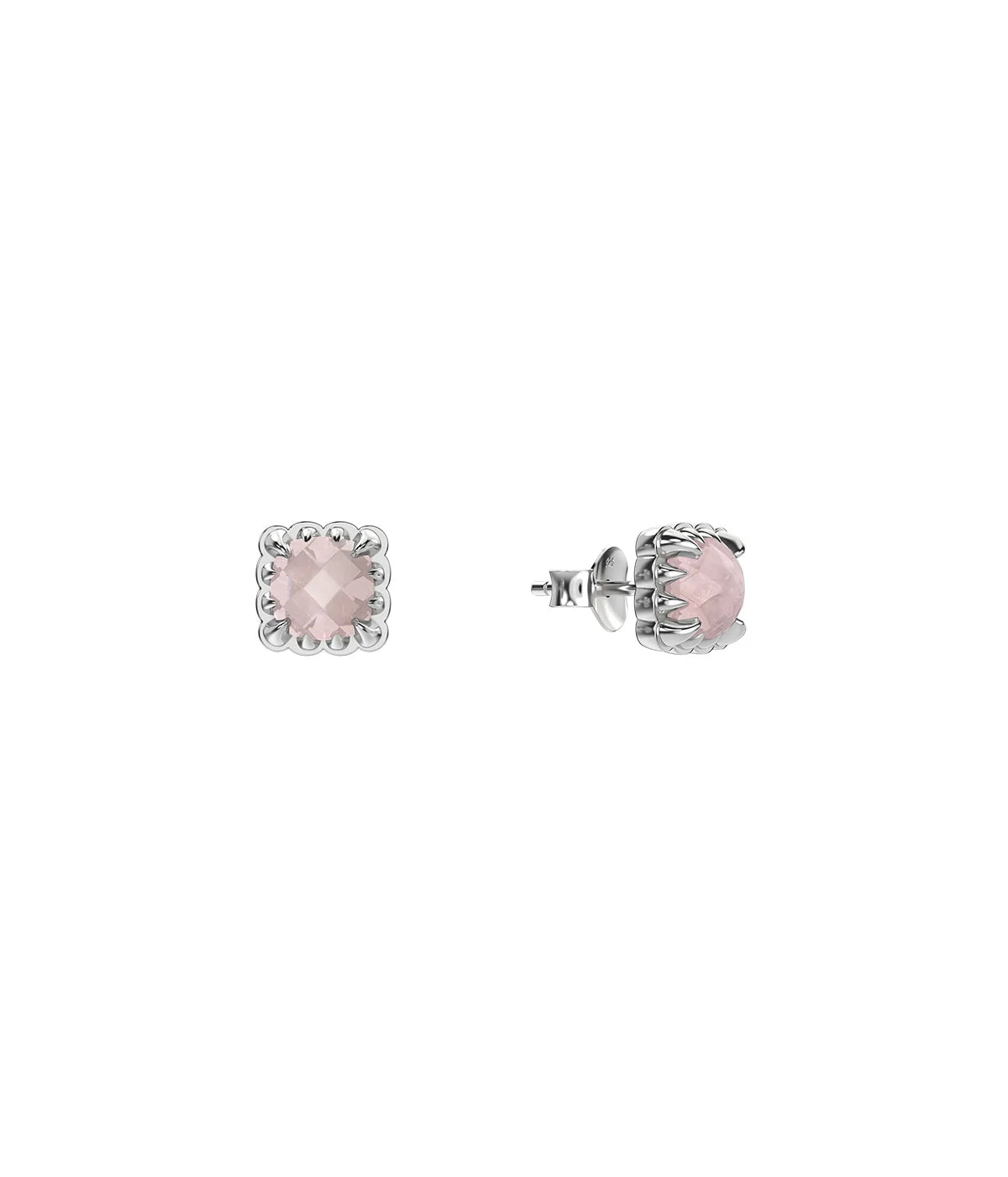 Stolen Girlfriend Rose Quartz Baby Claw Earrings