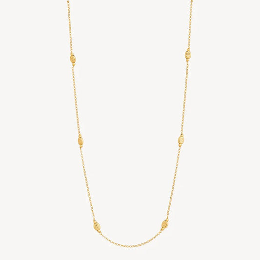 Najo Yellow Gold Plated Volare Necklace