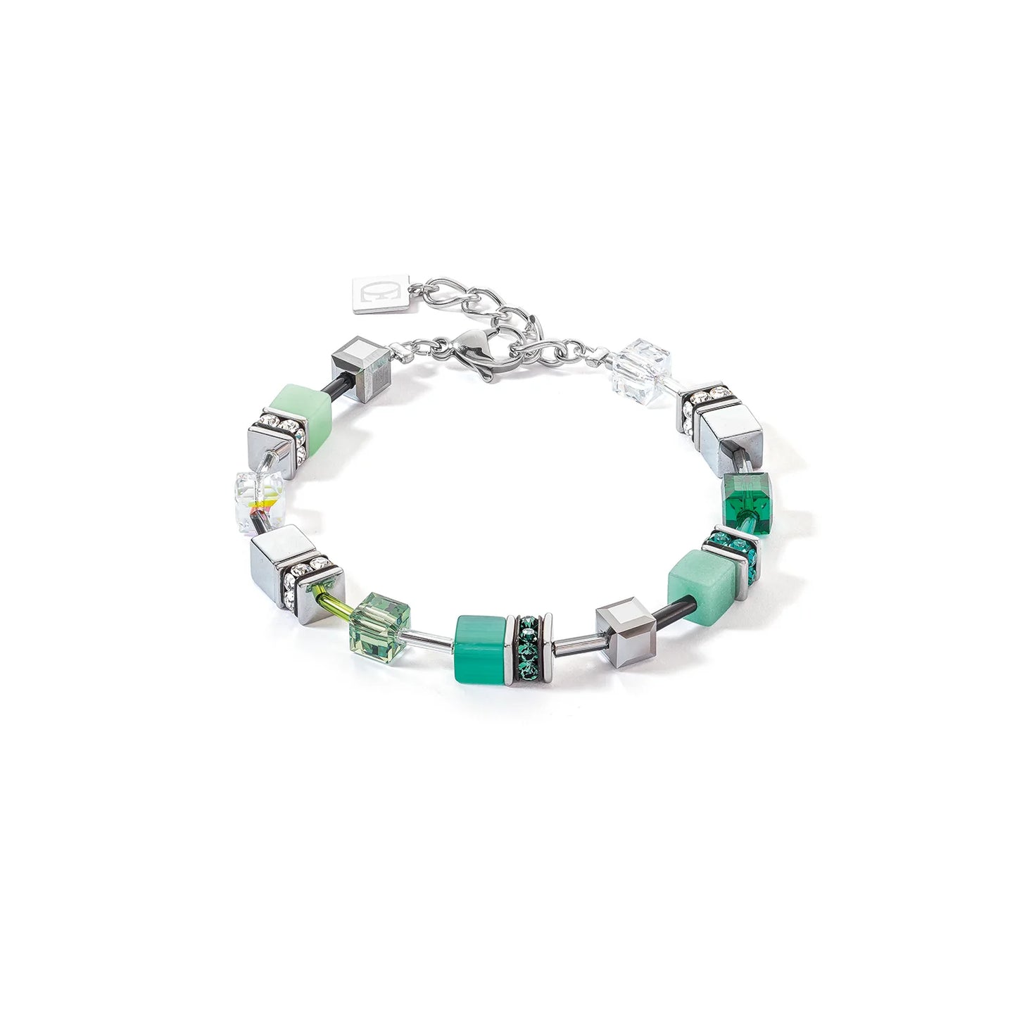 Coeur de Lion Geocube Teal Green Bracelet