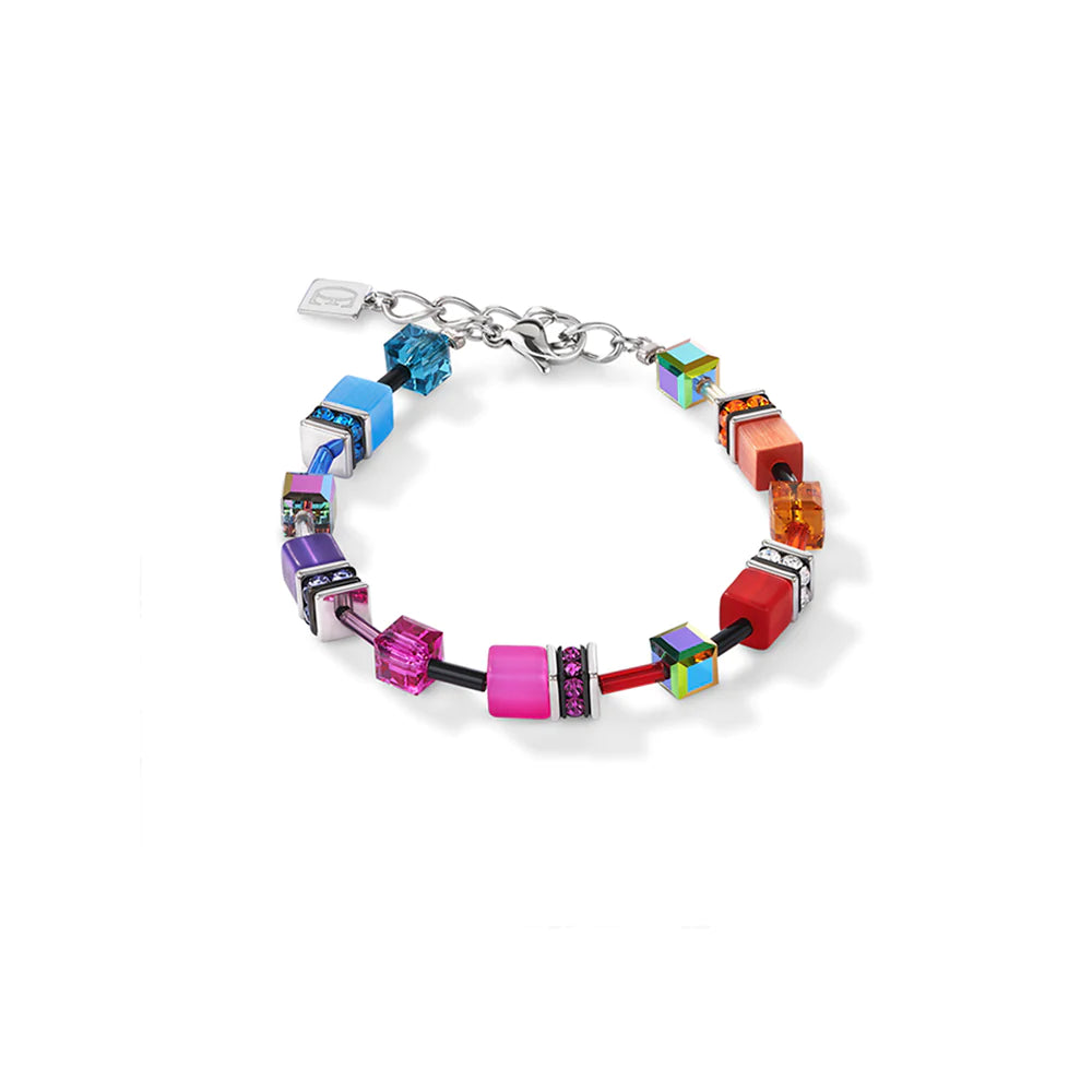 Coeur De Lion Geo Cube Rainbow Bracelet