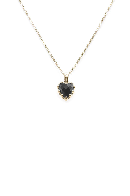 Stolen Girlfriend Gold Plated Mini Love Claw Onyx Necklace
