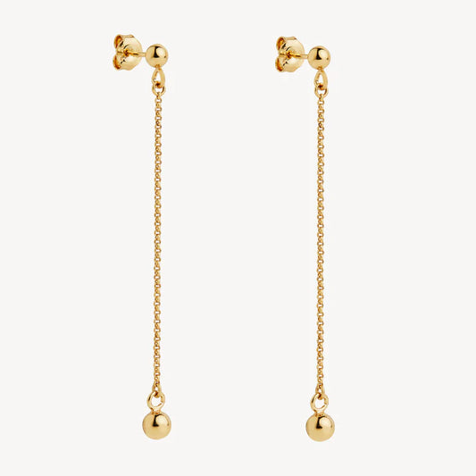 Najo Sunbeam Stud 14ct Yellow Gold Plated Drop