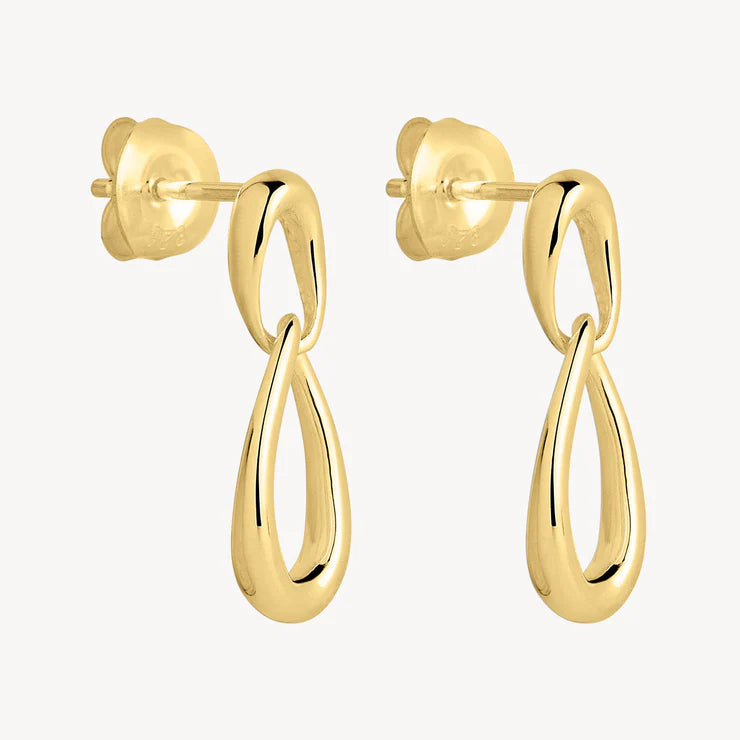 Najo Vivante 14ct Yellow Gold Plated Drops