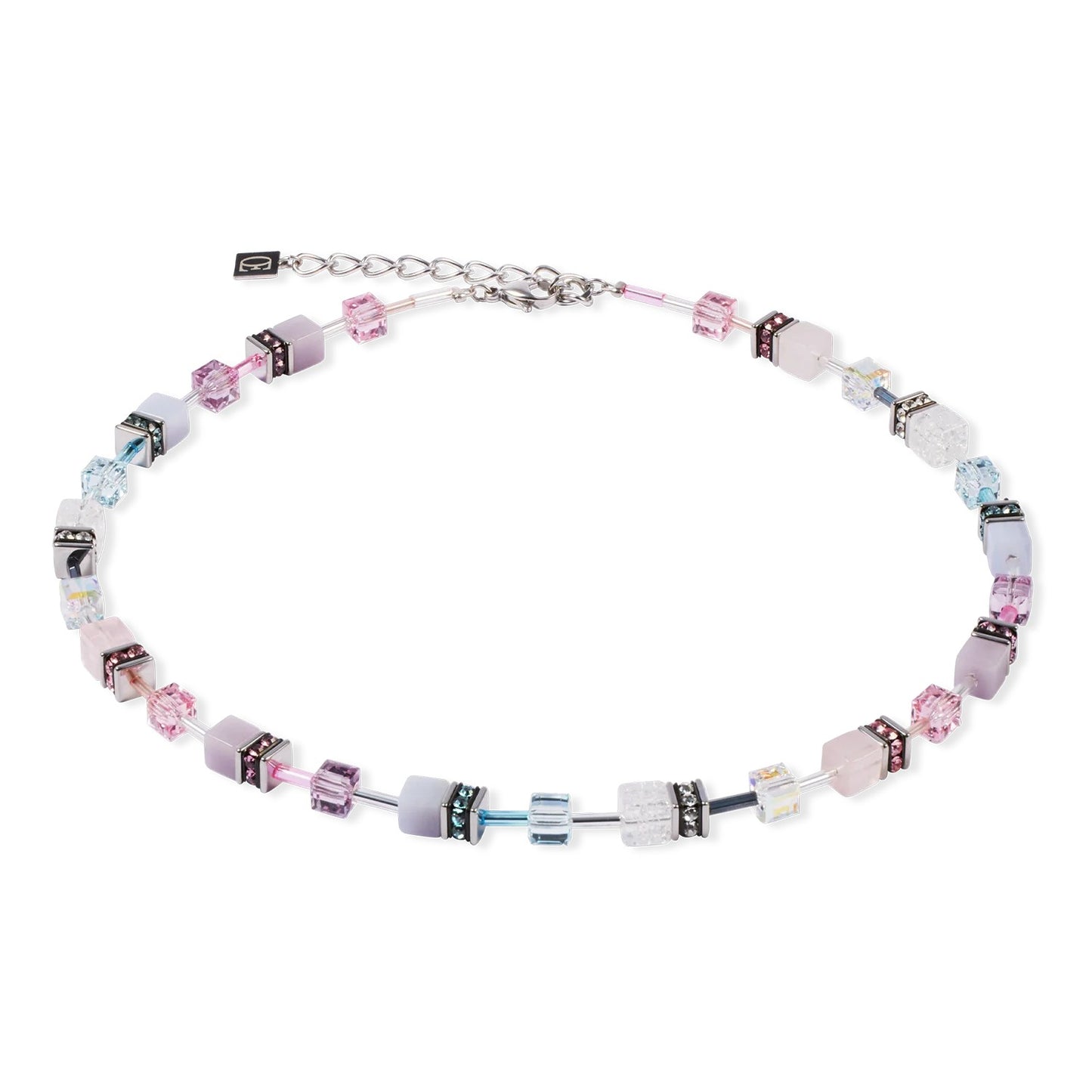Coeur de Lion Muted Mauve, Blue and Pink Necklace