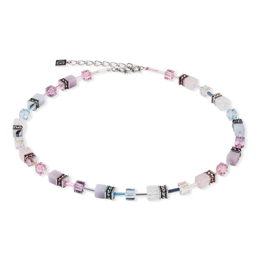 Coeur de Lion Muted Mauve, Blue and Pink Necklace