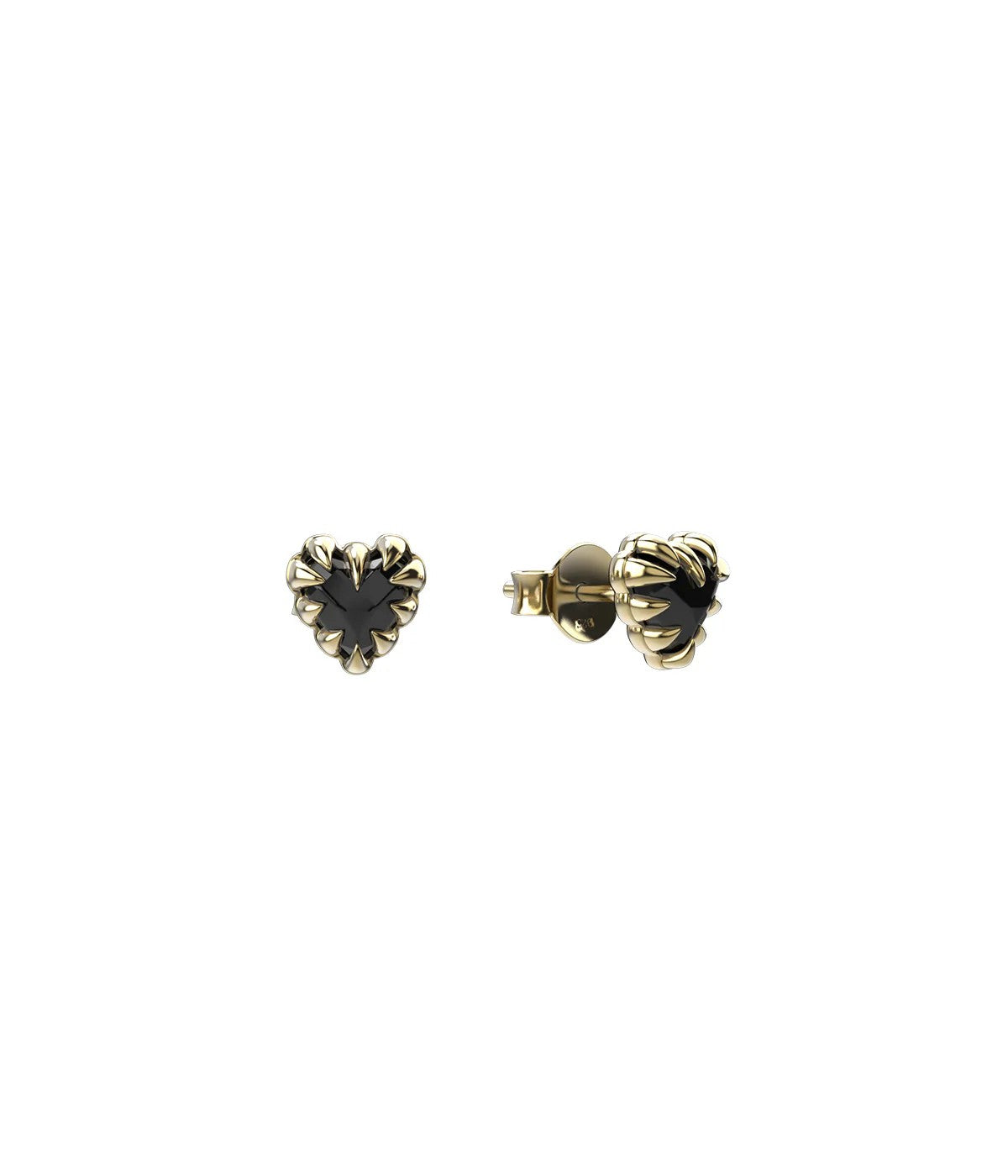 Stolen Girlfriends Yellow Gold Plated Mini Love Claw Earrings