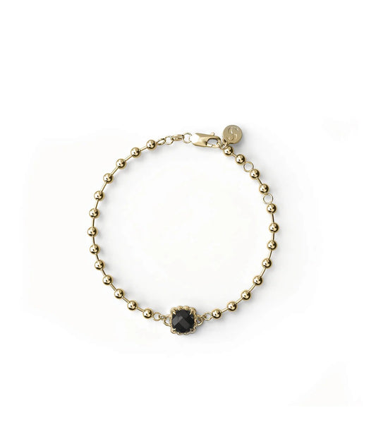 Stolen Girlfriend Yellow Gold Plated Baby Claw Ball Chain Bracelet