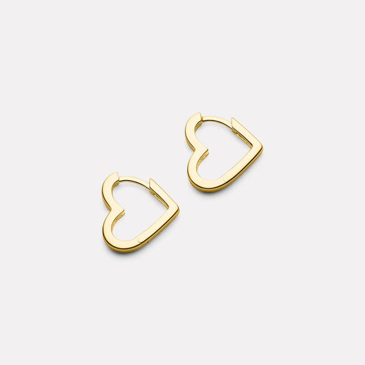Najo 14ct Yellow Gold Plated Ardour Huggies