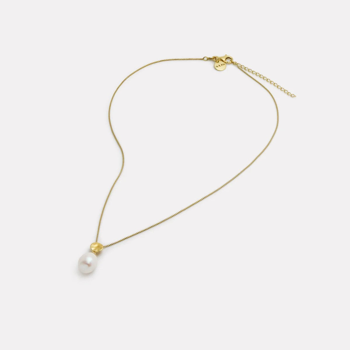 Najo Ocean Drift Pearl 14ct Gold Plated Necklace