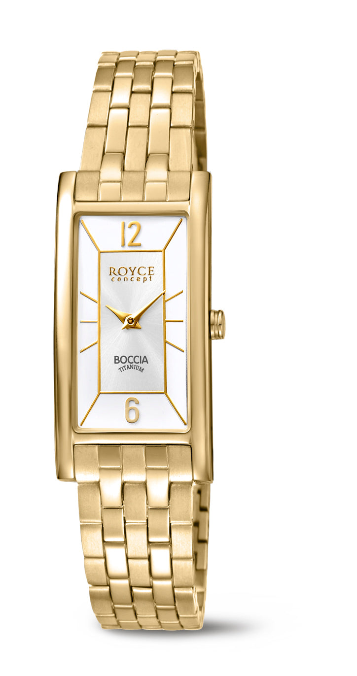 Boccia Slimline Gold Plated Watch