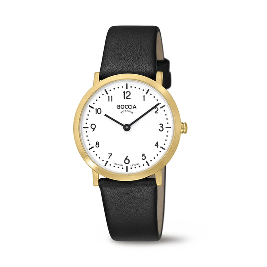 Boccia Gold Plated Titan Unisex Watch